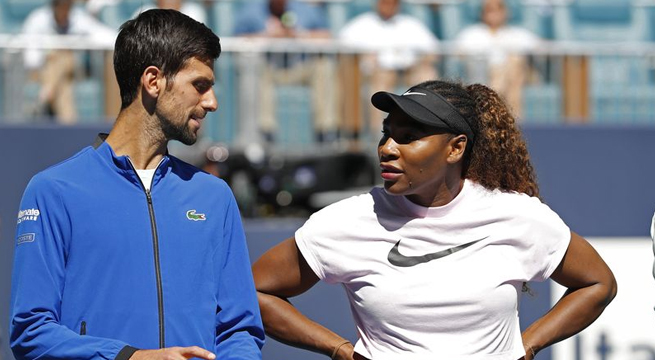 Serena Williams y Djokovic aparecen en la lista de inscritos del Abierto de EE. UU.
