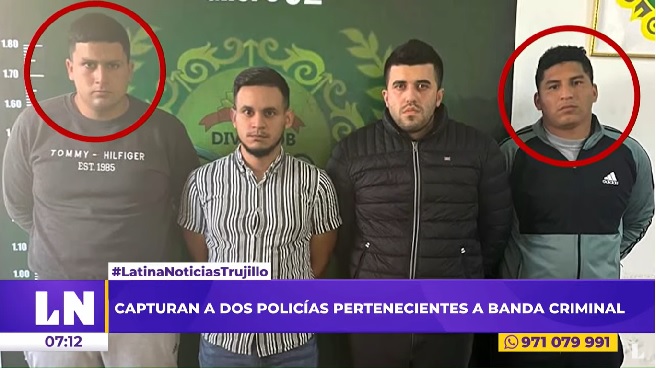 Trujillo: dictan prisión para policías que integrarían banda ‘Los injertos del norte’