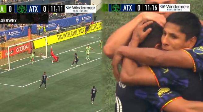 ¡Doblete de la 'Pulga'! Raúl Ruidíaz anotó el 2-0 de Seattle Sounders ante Austin FC