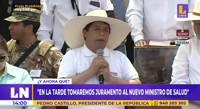 MINSA: hoy se tomaría juramento de nuevo ministro según presidente
