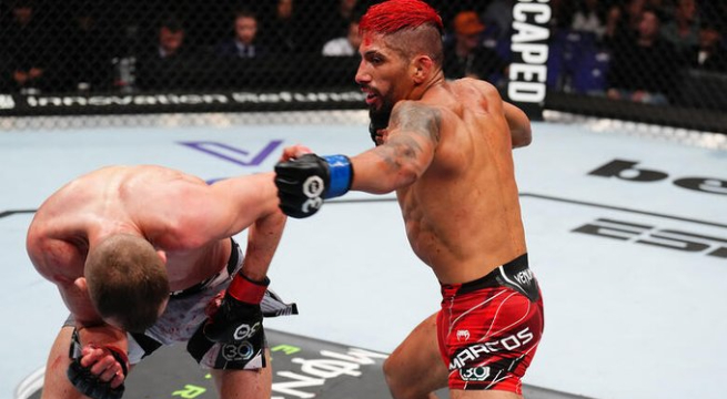 Peruano Daniel Marcos logra su segunda victoria consecutiva en UFC al derrotar a Davey Grant