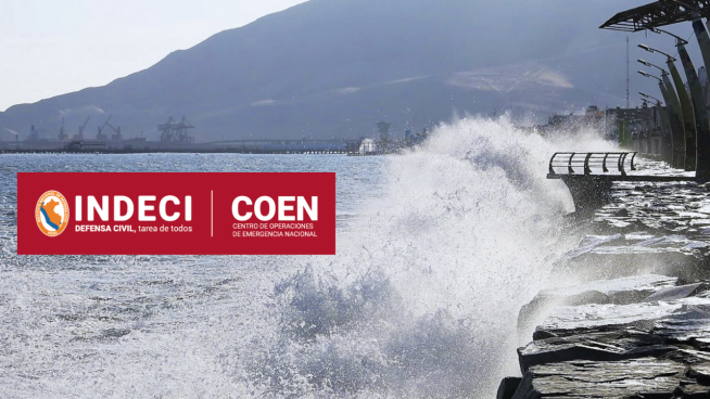 INDECI alerta oleaje de ligera a moderada intensidad en los próximos días