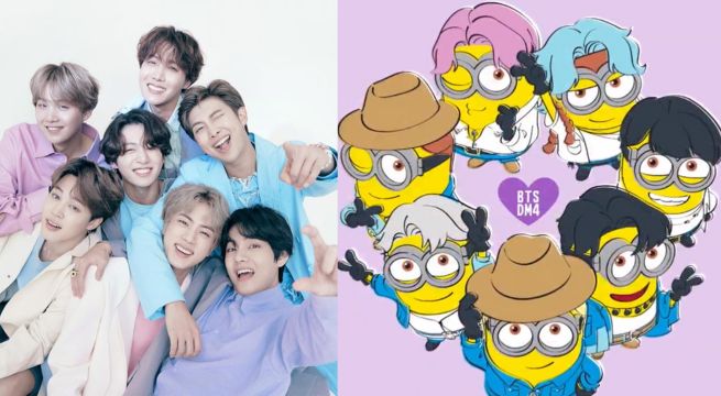 Así luce BTS como minions para la colaboración entre la banda y 