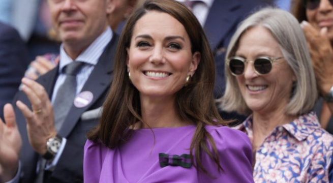 Princesa Kate reaparece radiante y con una ovación de pie en final de Wimbledon | VIDEO