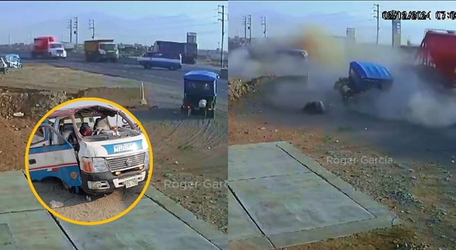 Trujillo: choque entre combi y tráiler deja tres muertos y varios heridos