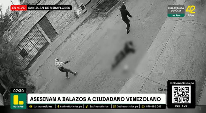 Sicarios matan de cinco disparos a ciudadano venezolano en SJM | VIDEO