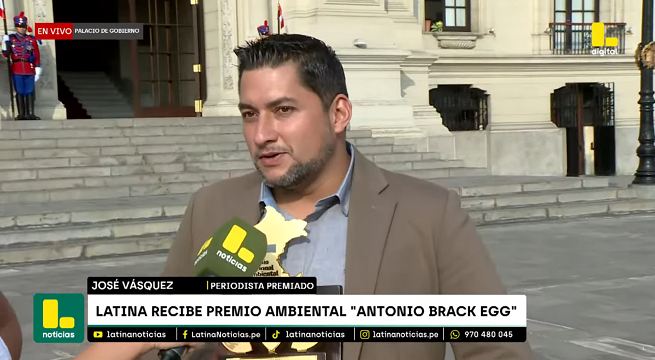 Periodista de Latina gana el premio 