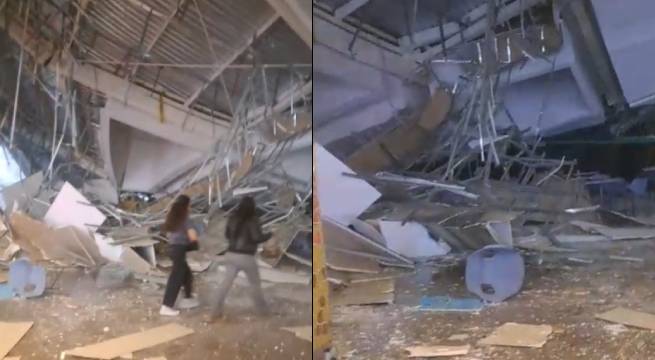 Se cayó el techo del patio de comidas del Real Plaza Trujillo: hay 4 fallecidos [VIDEO]
