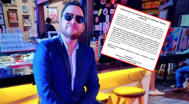 Familia de Paul Flores 'Russo' exige que no se use imagen del cantante en ningún tipo de evento