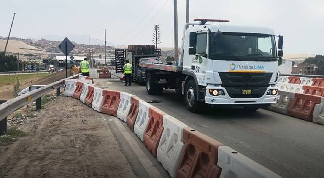 Rutas de Lima cierra temporalmente Puente Vehicular Conchán: aquí los detalles