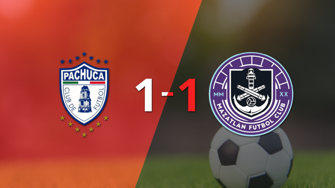 Pachuca y Mazatlán empataron 1 a 1