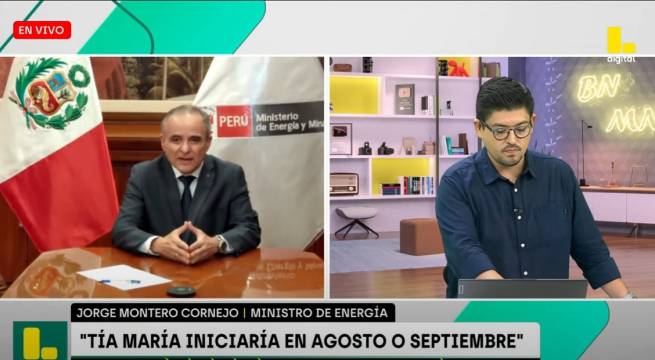 Ministro de Energía y Minas: 