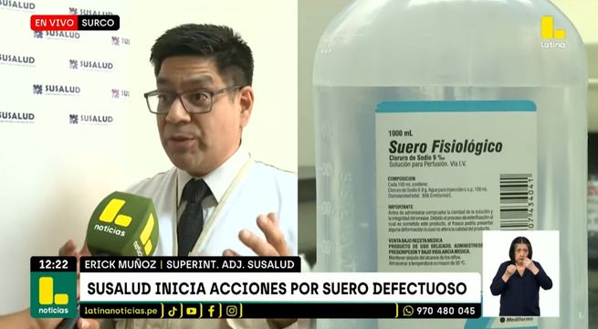 Susalud toma medidas por suero defectuoso tras alerta de Digemid