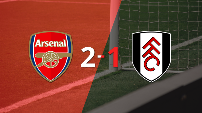 Con un gol agónico, Arsenal consiguió una victoria por 2 a 1 ante Fulham