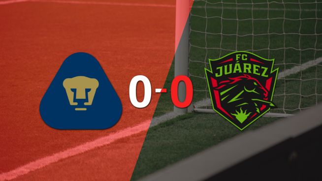 Pumas UNAM y FC Juárez igualaron sin goles en el marcador
