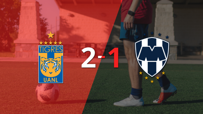 Tigres ganó 2 a 1 el clásico regio con remontada