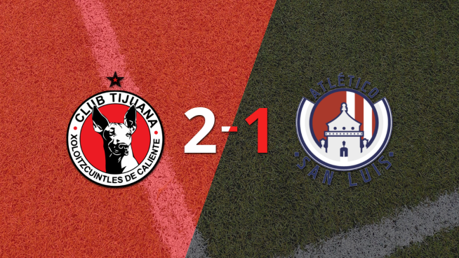 Tijuana lo dio vuelta ante Atl. de San Luis y venció por 2 a 1