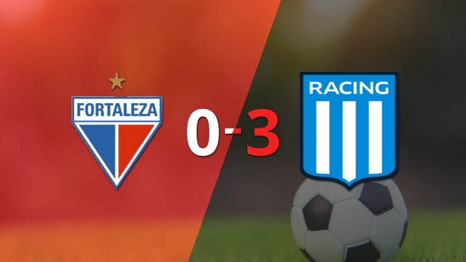 Racing Club no tuvo piedad y goleó 3 a 0 a Fortaleza
