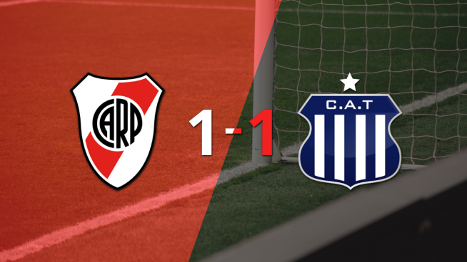 River Plate rescató un empate agónico frente a Talleres