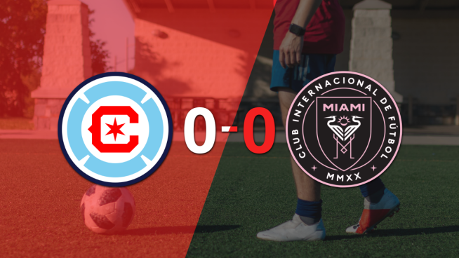 No hubo goles en el empate entre Chicago Fire e Inter Miami