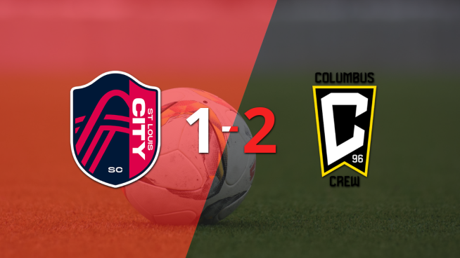 Columbus Crew logró dar vuelta el marcador y vencer 2-1 a St. Louis City