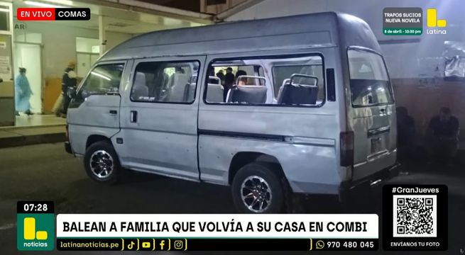 Ataque a balazos a familia entera deja un muerto en Comas