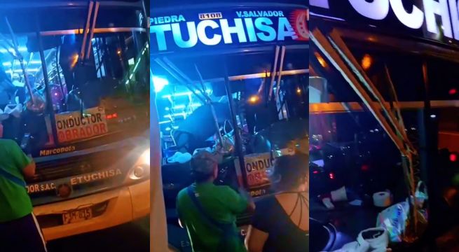 Asesinan a chofer de bus 'El Chino' en plena ruta con pasajeros a bordo [VIDEO]