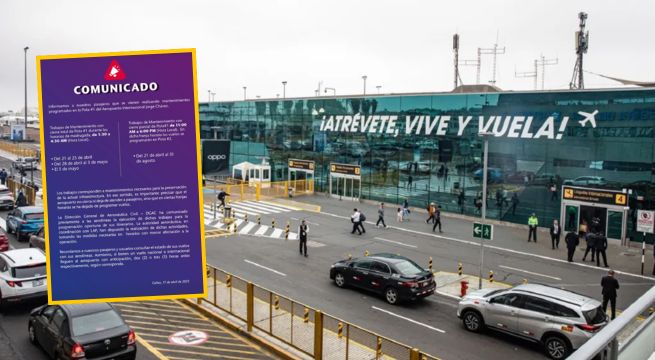 Aeropuerto Jorge Chávez anuncia cierre parcial de abril a agosto: ¿habrá cancelación de vuelos?