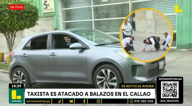 Callao: taxista es baleado dentro de su auto y ahora se debate entre la vida y la muerte [VIDEO]