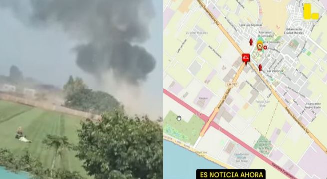 Video muestra el momento de la explosión en Lurín: onda expansiva destrozó ventanas de casas