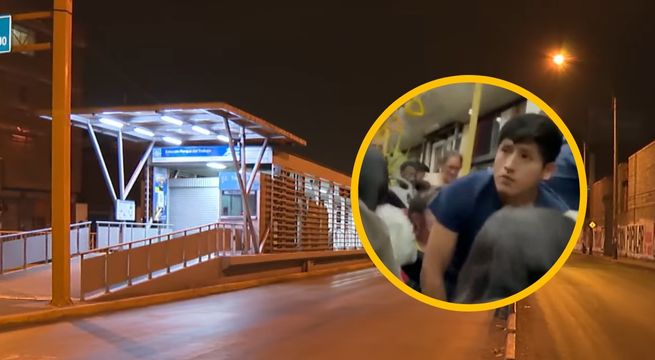 Rímac: bus del Metropolitano queda atrapado en medio de balacera