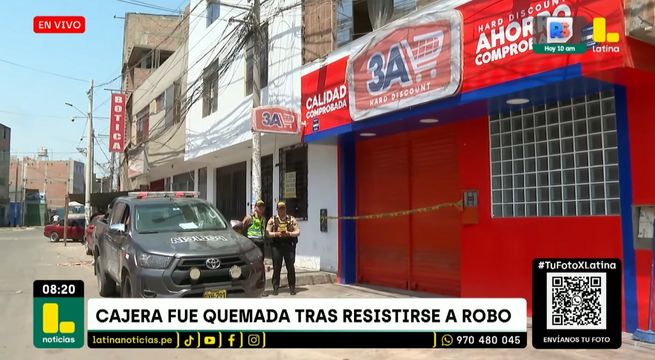 Delincuentes queman viva a joven cajera durante asalto en SMP
