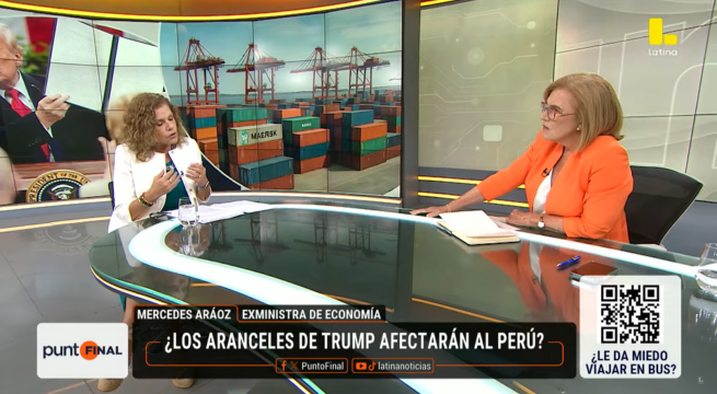 Mercedes Aráoz sobre aranceles del 10% a Perú: 