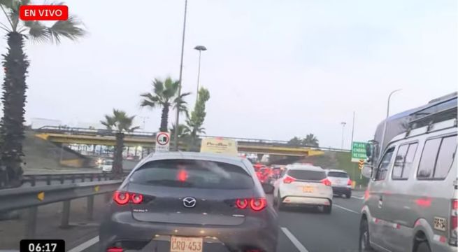 ¿Viajas en feriado por Semana Santa? Así luce tránsito en Panamericana Sur