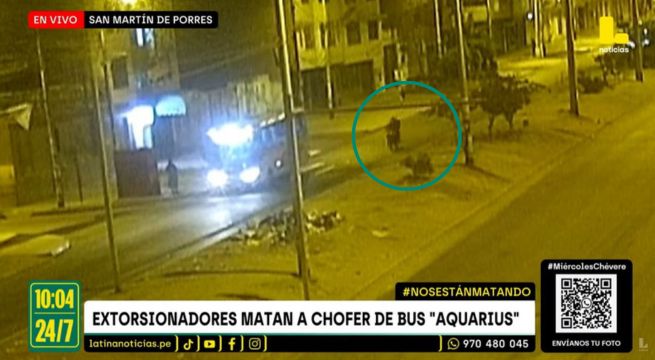 Cámaras captan momento en el que chofer de bus es atacado por sicarios en SMP