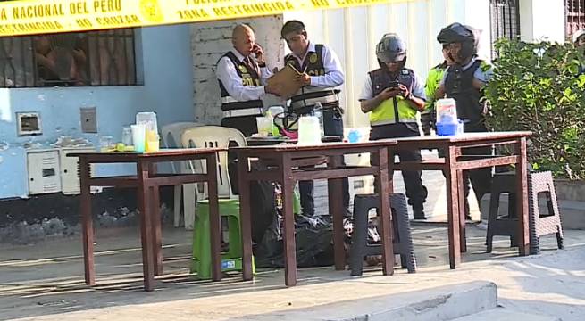 Pareja es asesinada a balazos mientras almorzaba en restaurante de San Juan de Miraflores
