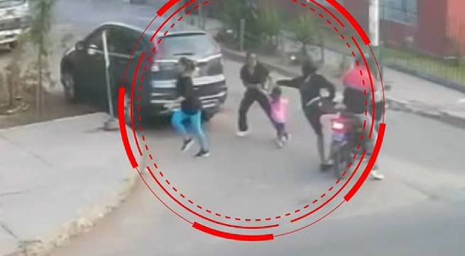 Delincuentes atacan a madre, niña y su mascota en parque de Los Olivos