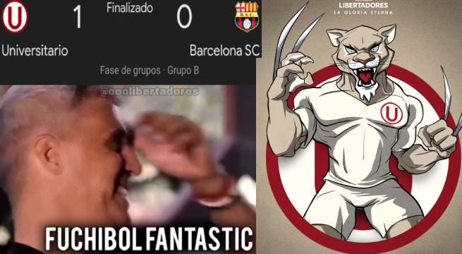 Los memes que dejó la victoria de Universitario sobre Barcelona por Libertadores