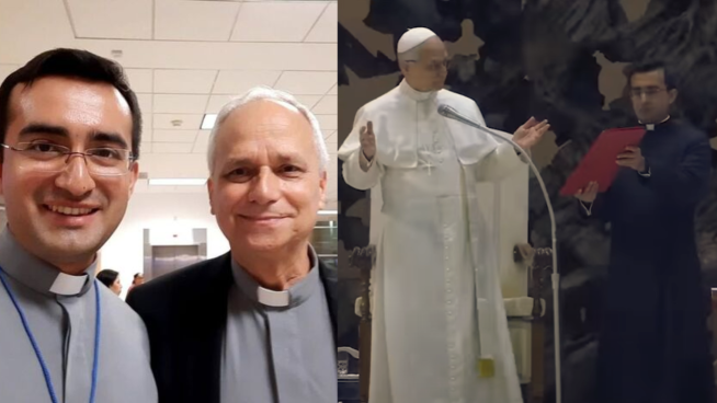 De Chiclayo al Vaticano: el peruano Edgard Rimaycuna aparece junto al papa León XIV | FOTO