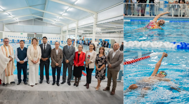 La Biblioteca Nacional inauguró renovada piscina en su sede de San Borja