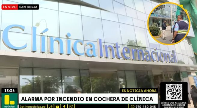 Clínica Internacional se pronuncia tras incendio en su sede de San Borja | VIDEO