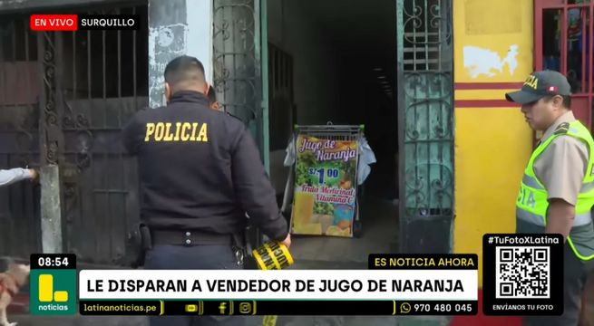 Balean a vendedor de jugo de naranja por negarse a pagar cupo de 15 soles