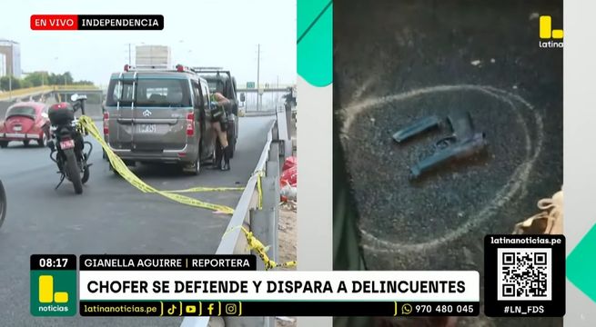 Colectivero ataca a balazos a delincuentes para evitar ser asaltado | VIDEO
