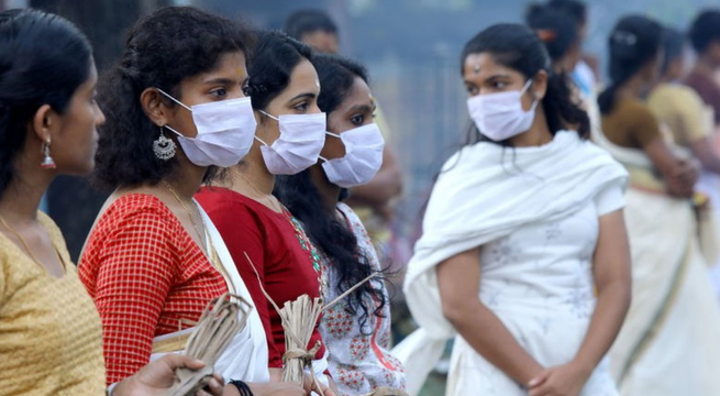 India registra más de 1,000 casos nuevos de COVID-19 en las últimas semanas