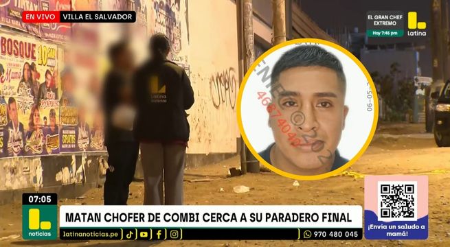 Matan a balazos a chofer de combi en Villa El Salvador