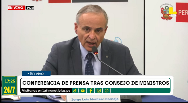 Ministro de Energía y Minas: 