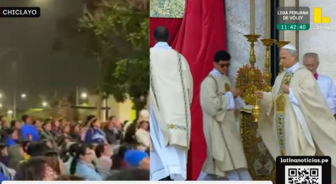 Papa León XIV: fieles chiclayanos siguieron en pantalla gigante misa