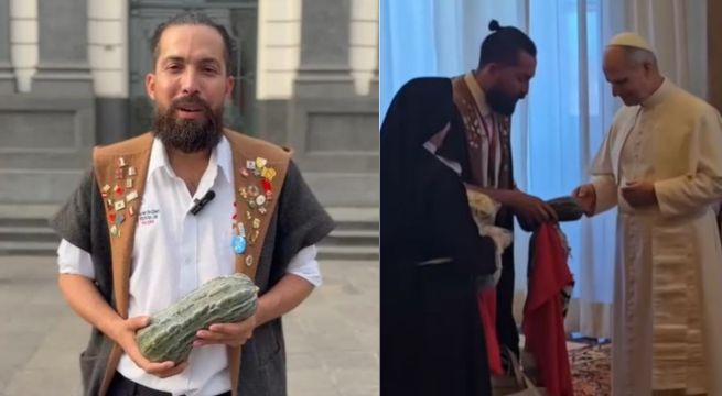 La emotiva reacción del papa León XIV al recibir zapallo loche: alcalde de Pacora revela detalles